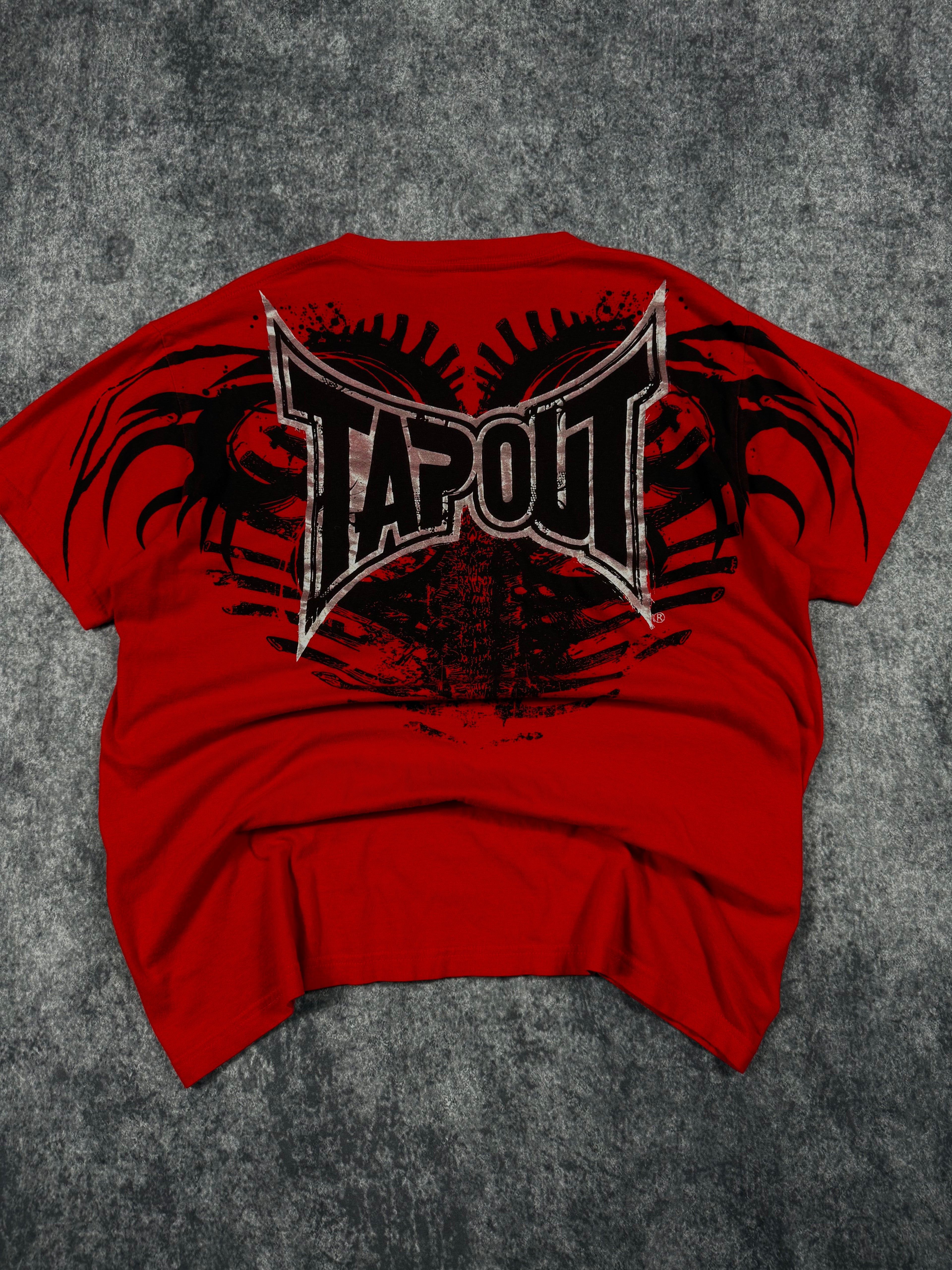 (rare) 2000s tapout signature series chrome shirt (L)