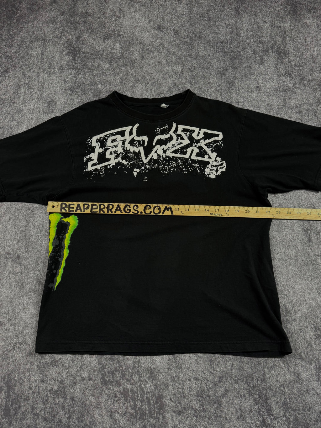 (rare) 2000s monster energy x fox racing shirt (L)