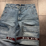 Deadstock Marithe Francois Girbaud Shuttle Strap Jeans (40x33)