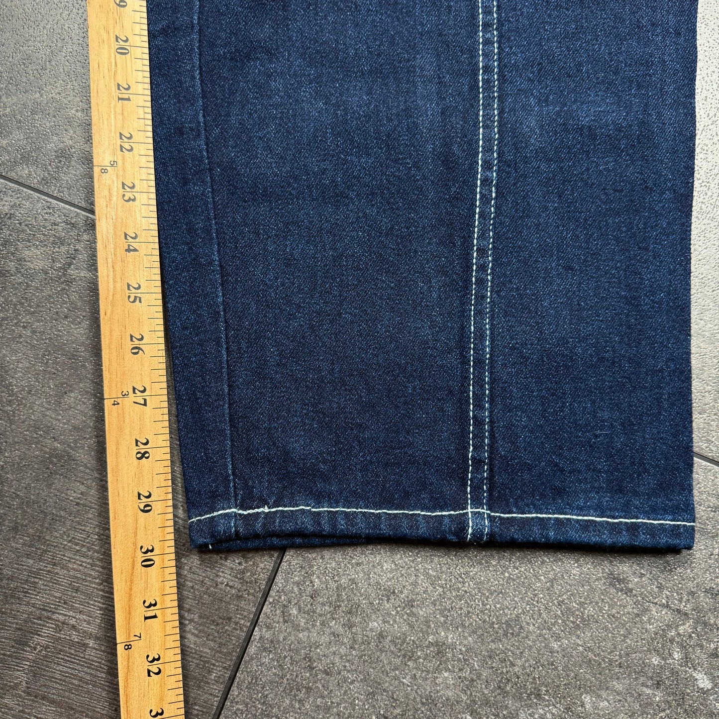 Y2K JNCO Style LA GATE Wide Leg Baggy Jeans (38x30)