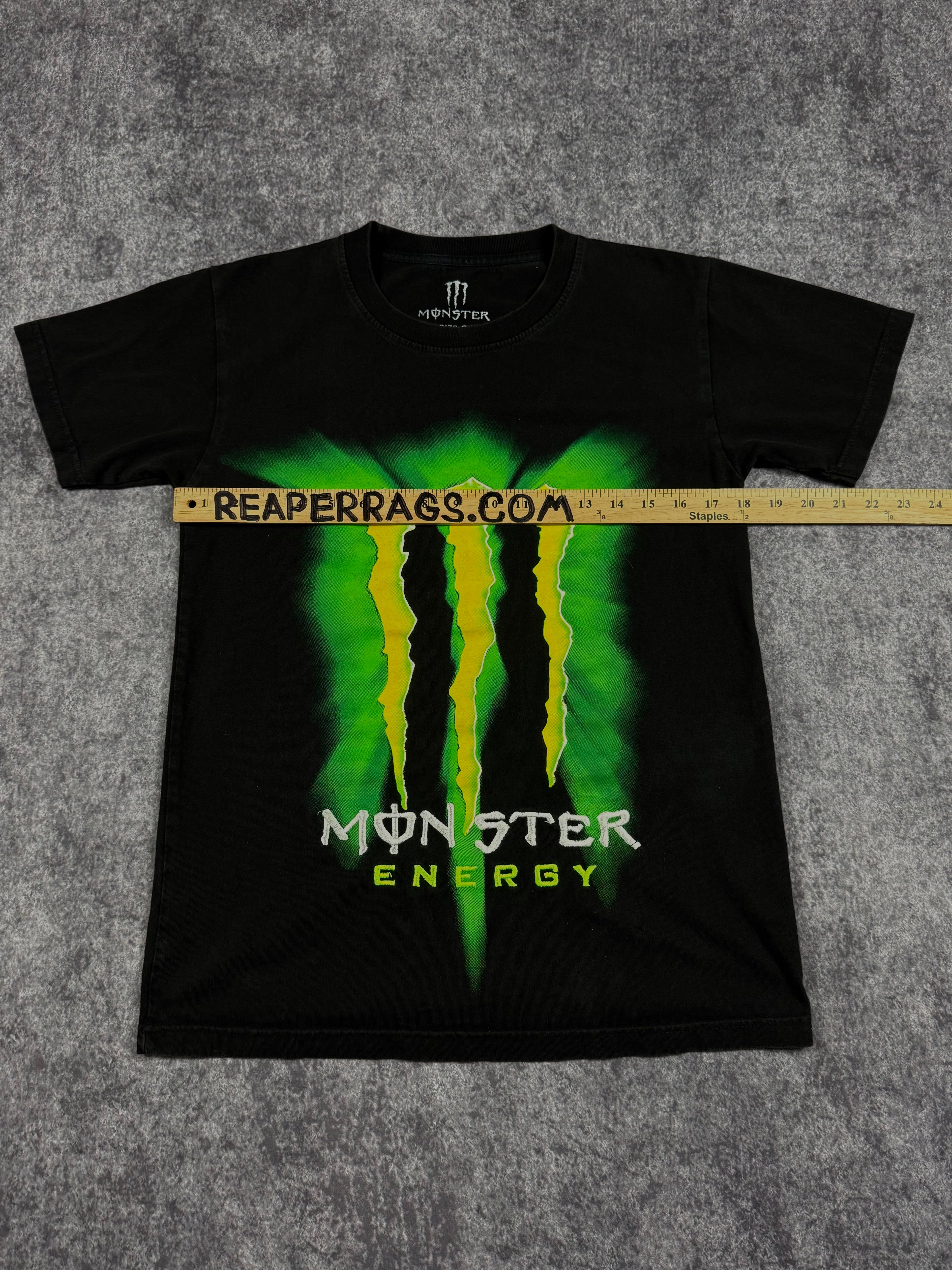 (rare) 2000s monster energy embroidered shirt (S)