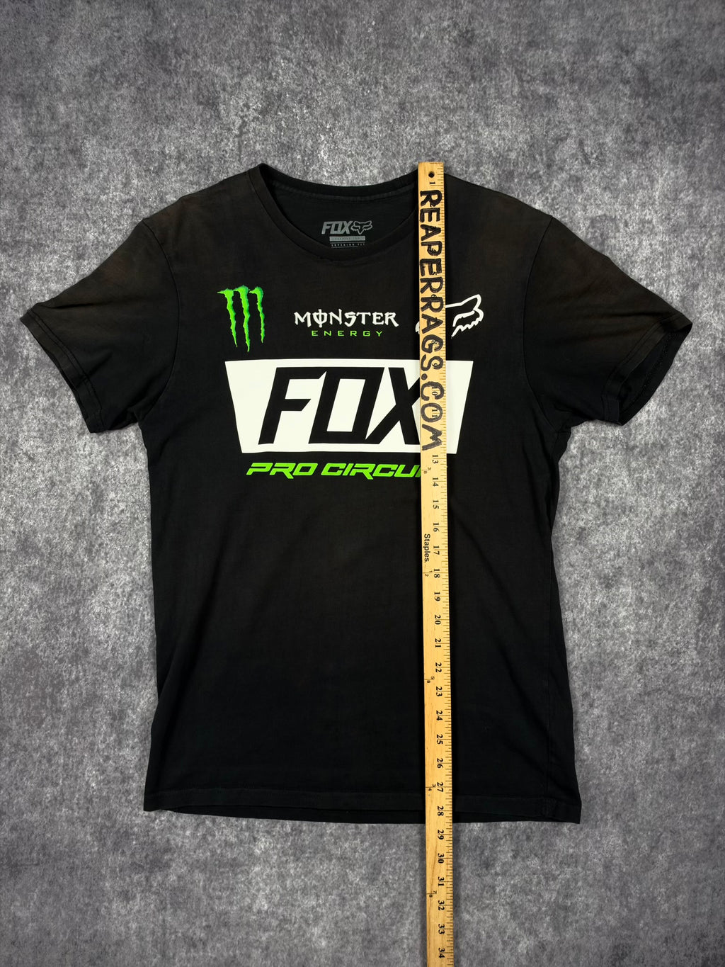2000s FOX RACING x MONSTER ENERGY SHIRT (S)