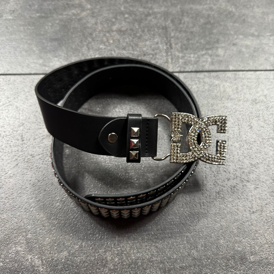 Rhinestone DC Studded Belt (belt included)