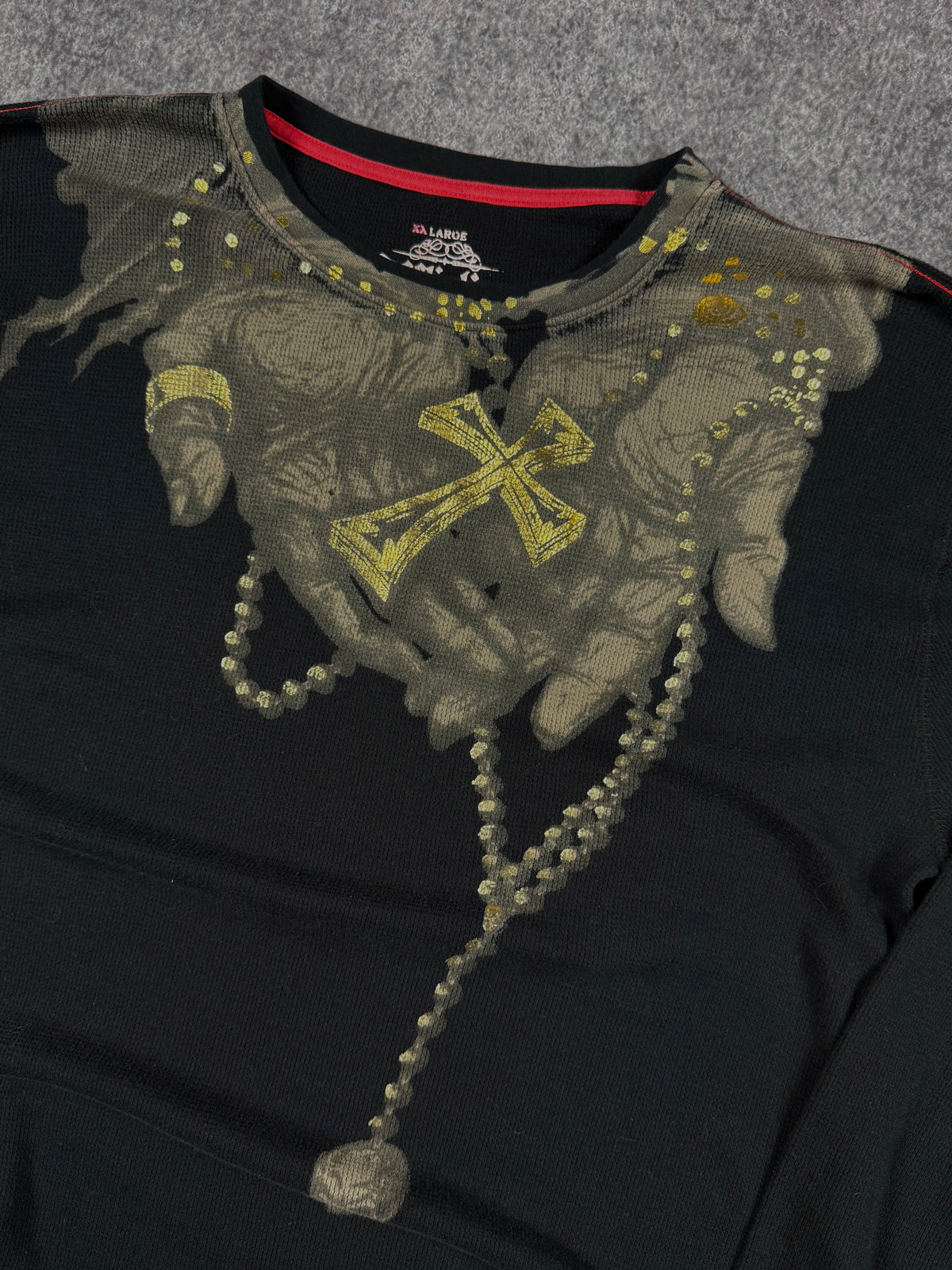 (rare) 2000s affliction x ozzy osbourne thermal (XL)