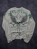 (rare) 2000s affliction long sleeve shirt (L)