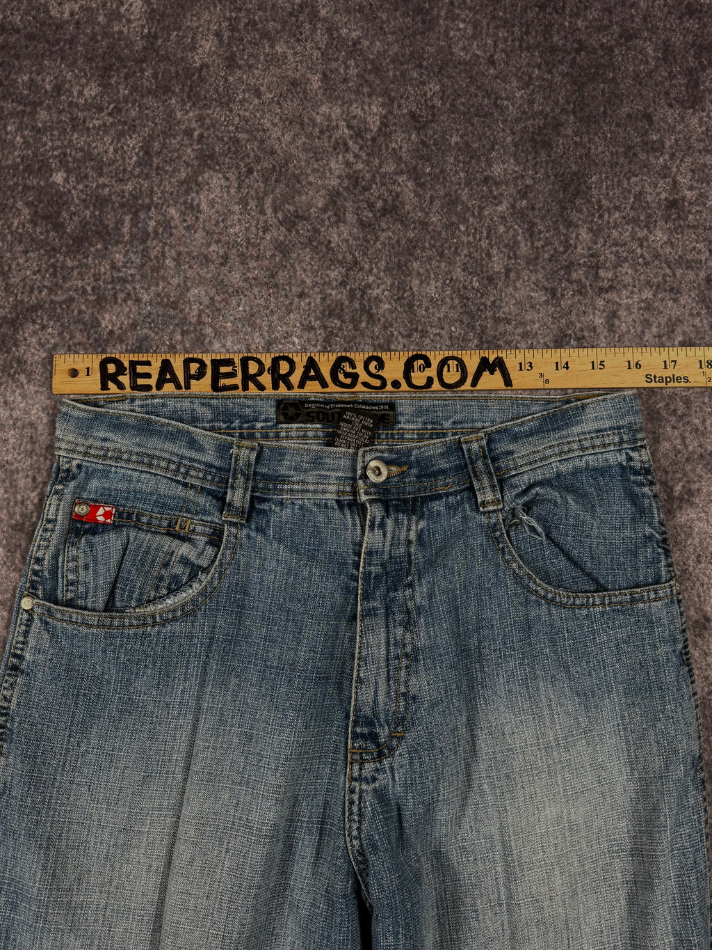(rare) 2000s southpole red tab jeans (32x30)