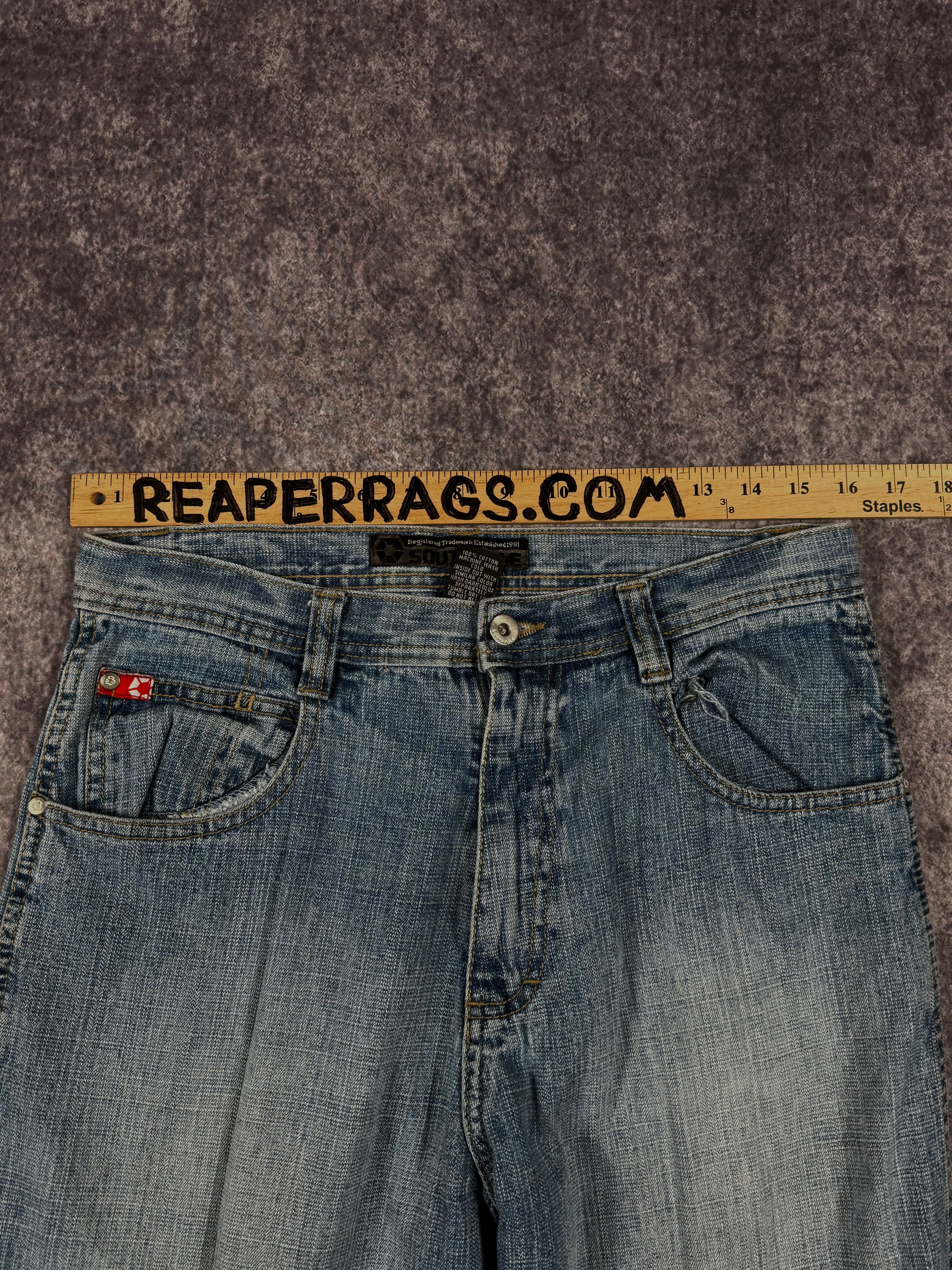 (rare) 2000s southpole red tab jeans (32x30)