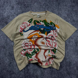 (rare) 2000s distressed ed hardy shirt (M)