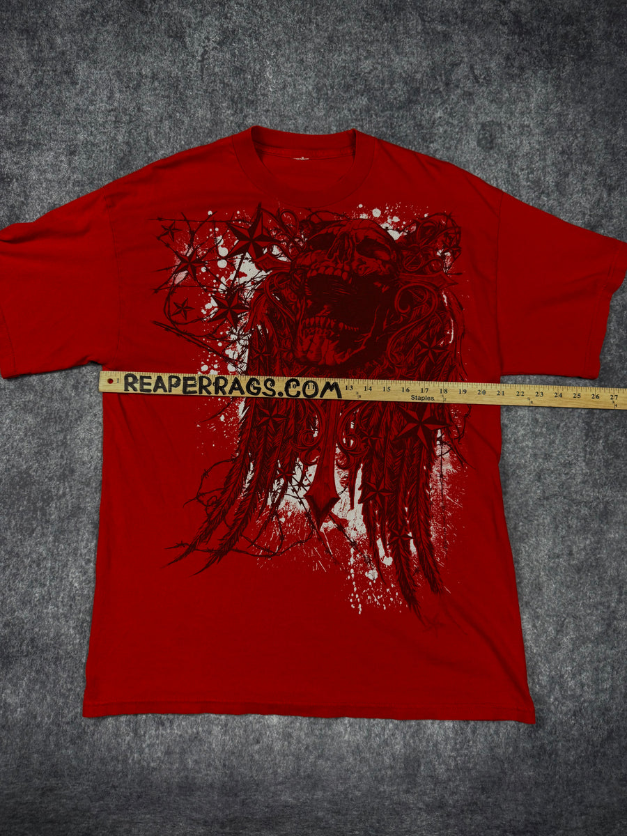 2000s winged skull shirt (L)