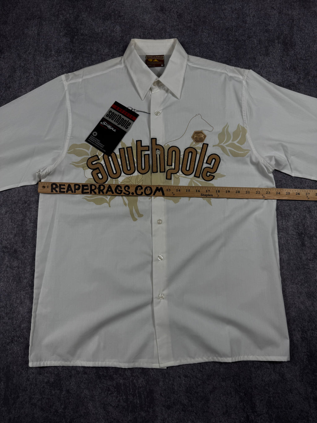 (rare) deadstock 2000s southpole button-up shirt (L)