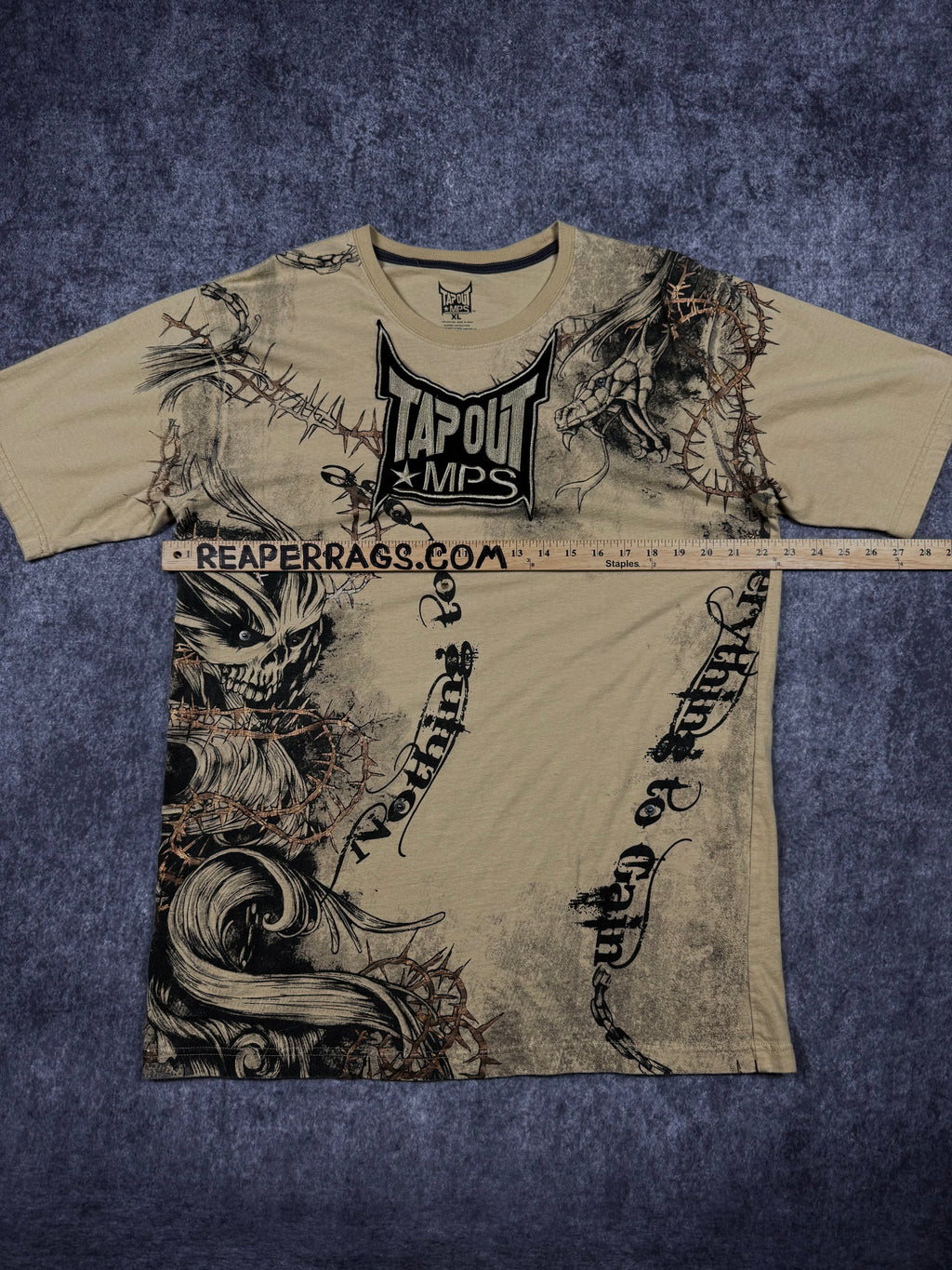 (rare) 2000s tapout chrome shirt (XL)