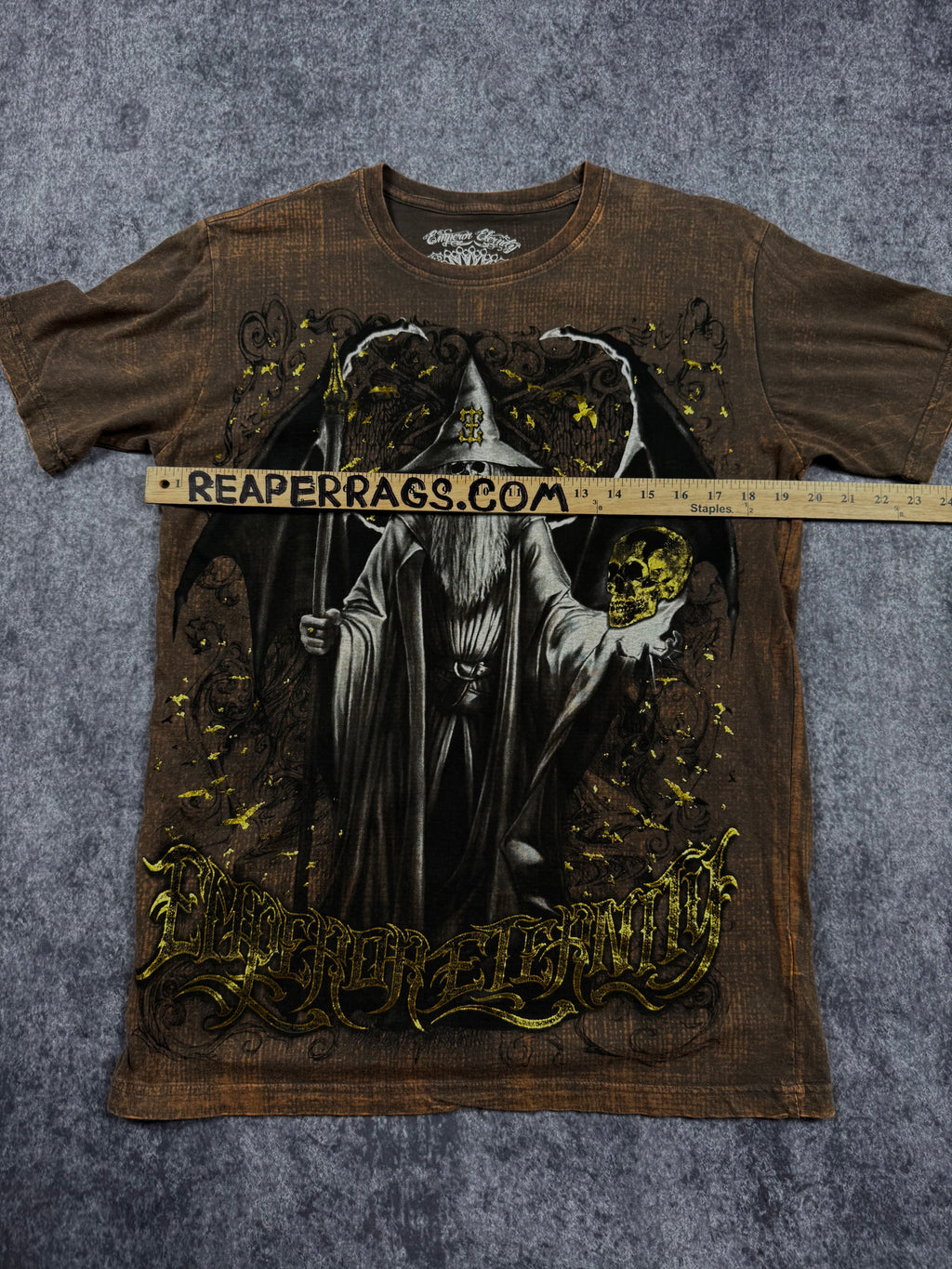 (rare) 2000s emperor eternity chrome shirt (M)