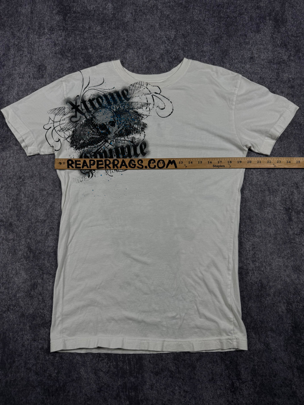 (rare) 2000s xtreme couture chrome shirt (M)