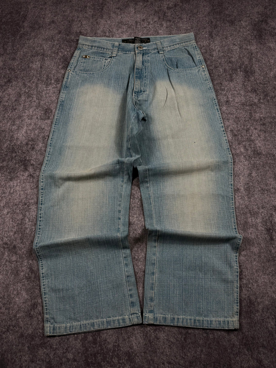 (rare) 2000s southpole brown tab jeans (32x29)
