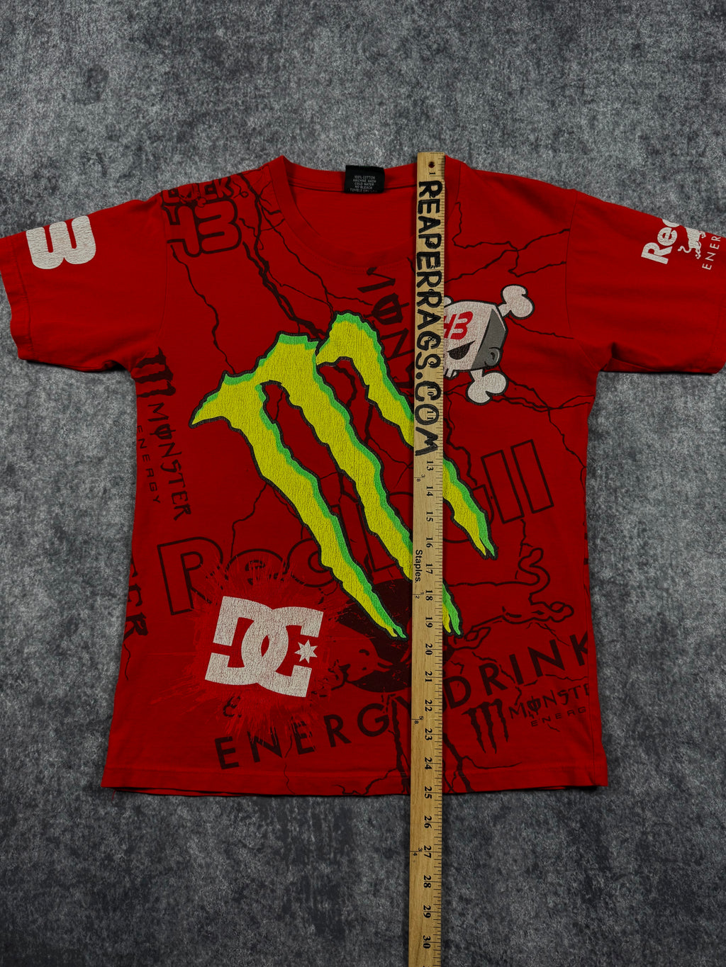 (rare) 2000s monster energy x dc shoes x ken block shirt (S)