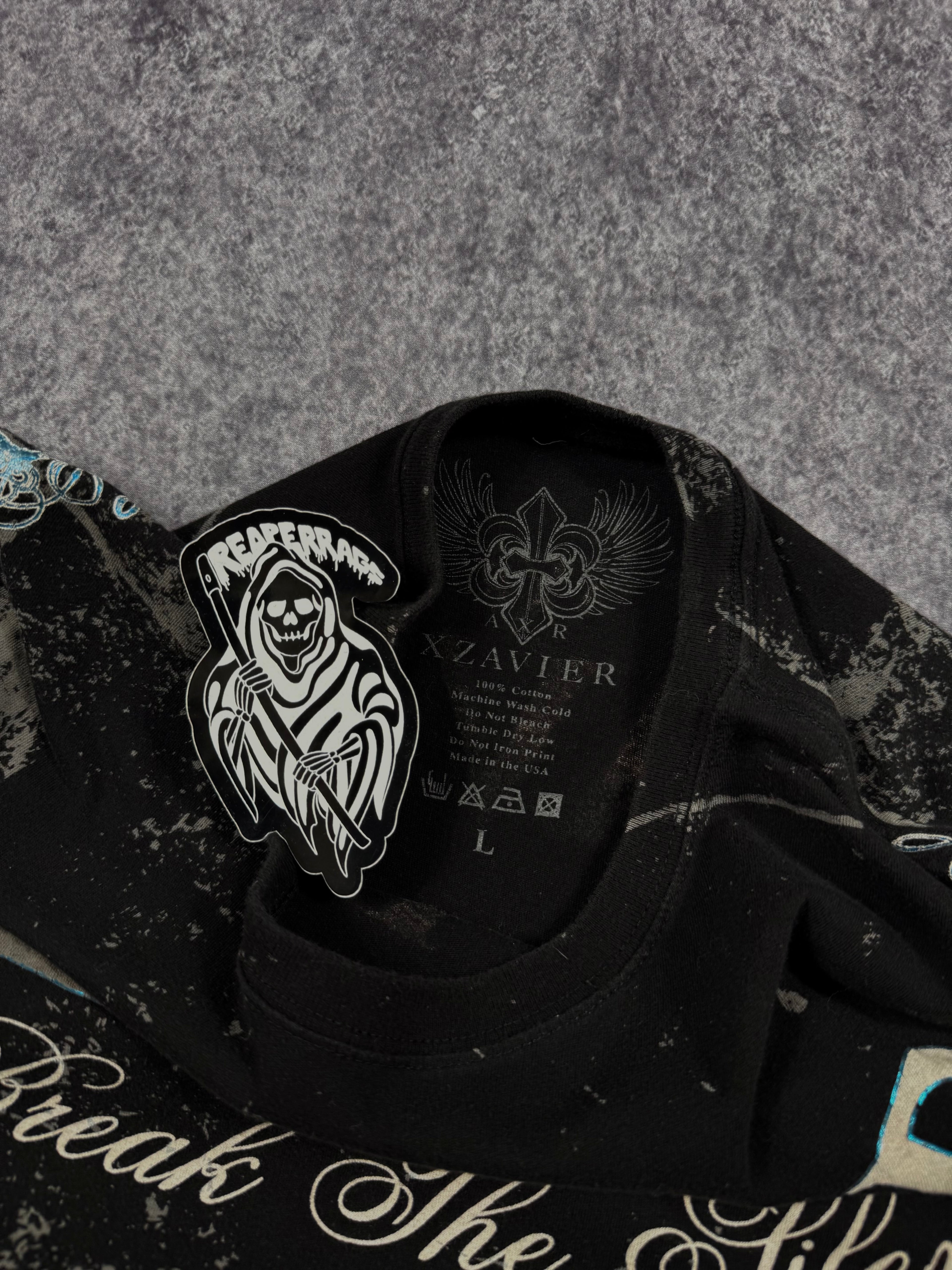 (rare) 2000s xzavier chrome shirt (L)