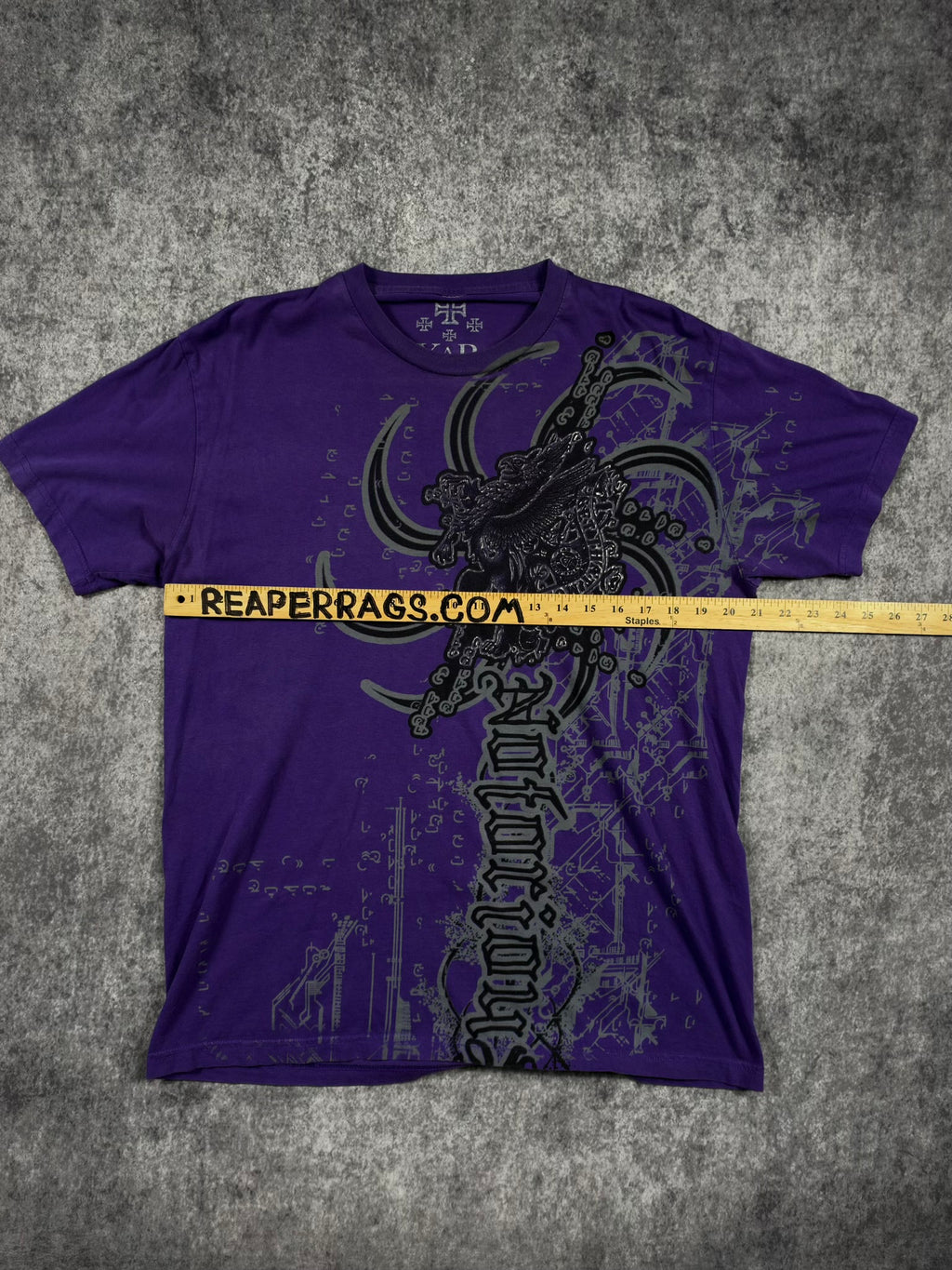 (RARE) 2000S XZAVIER CHROME SHIRT (L)