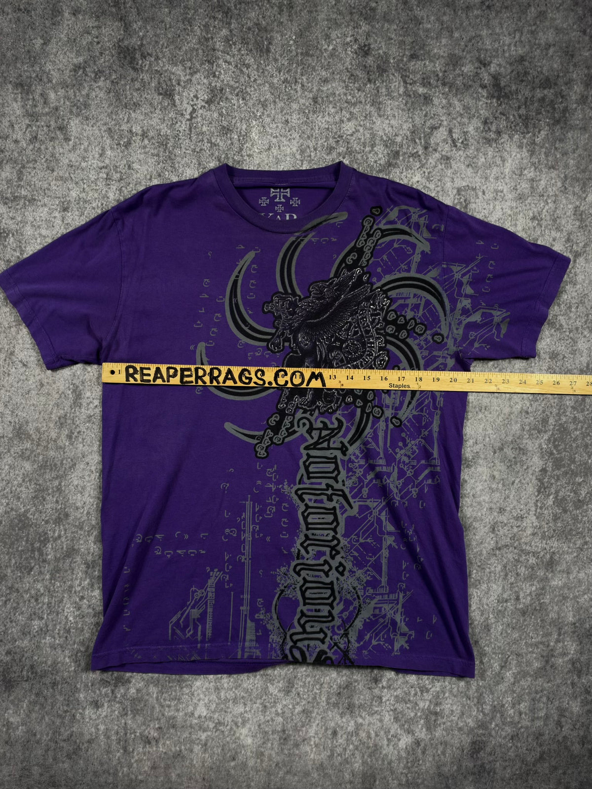 (RARE) 2000S XZAVIER CHROME SHIRT (L)