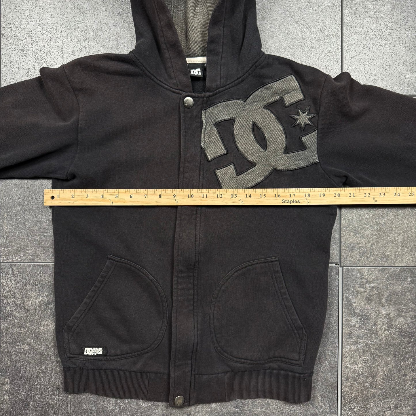 Y2K DC Shoes Zip Up Hoodie (S)