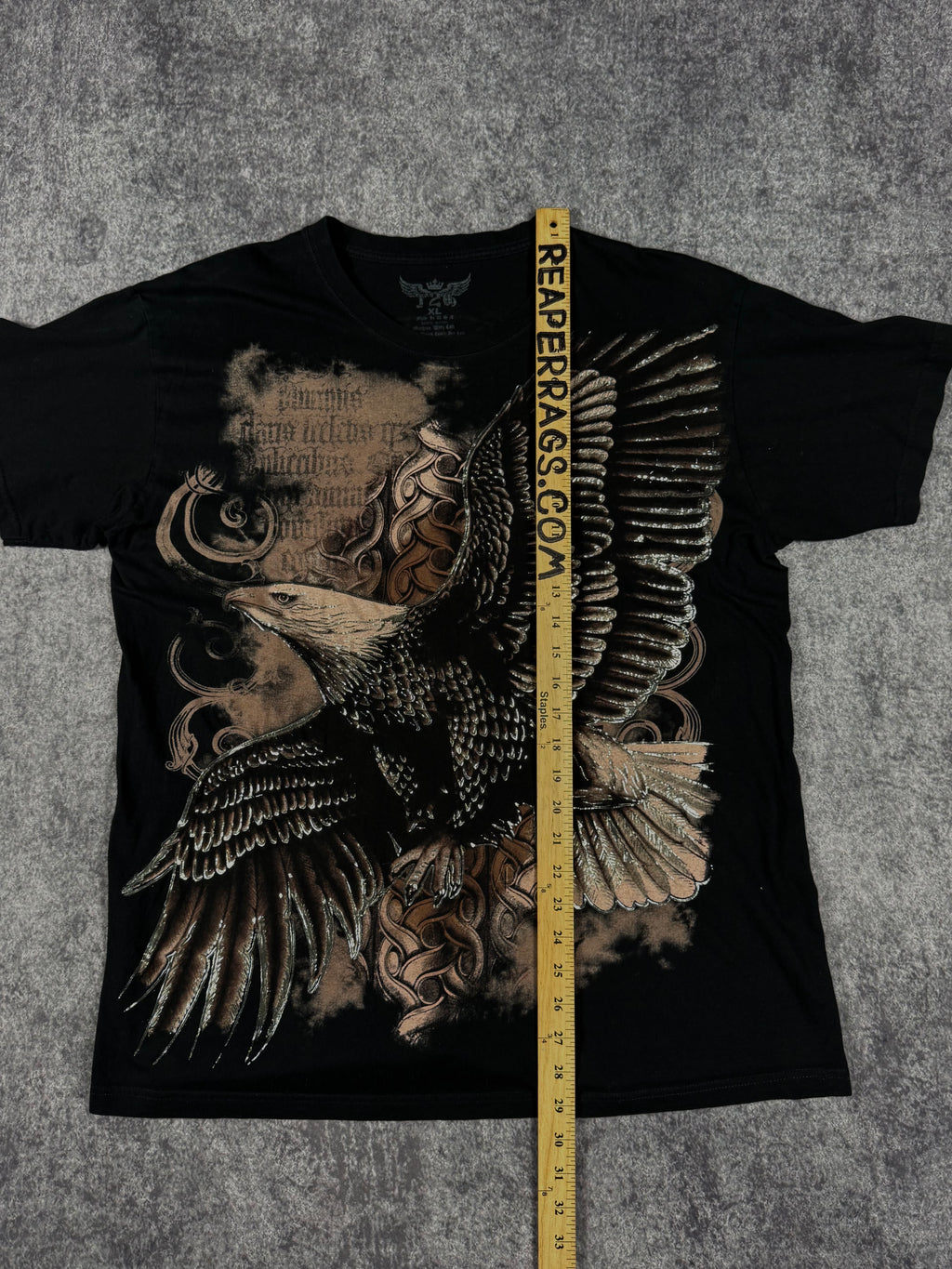 (rare) 2000s winged chrome shirt (L)