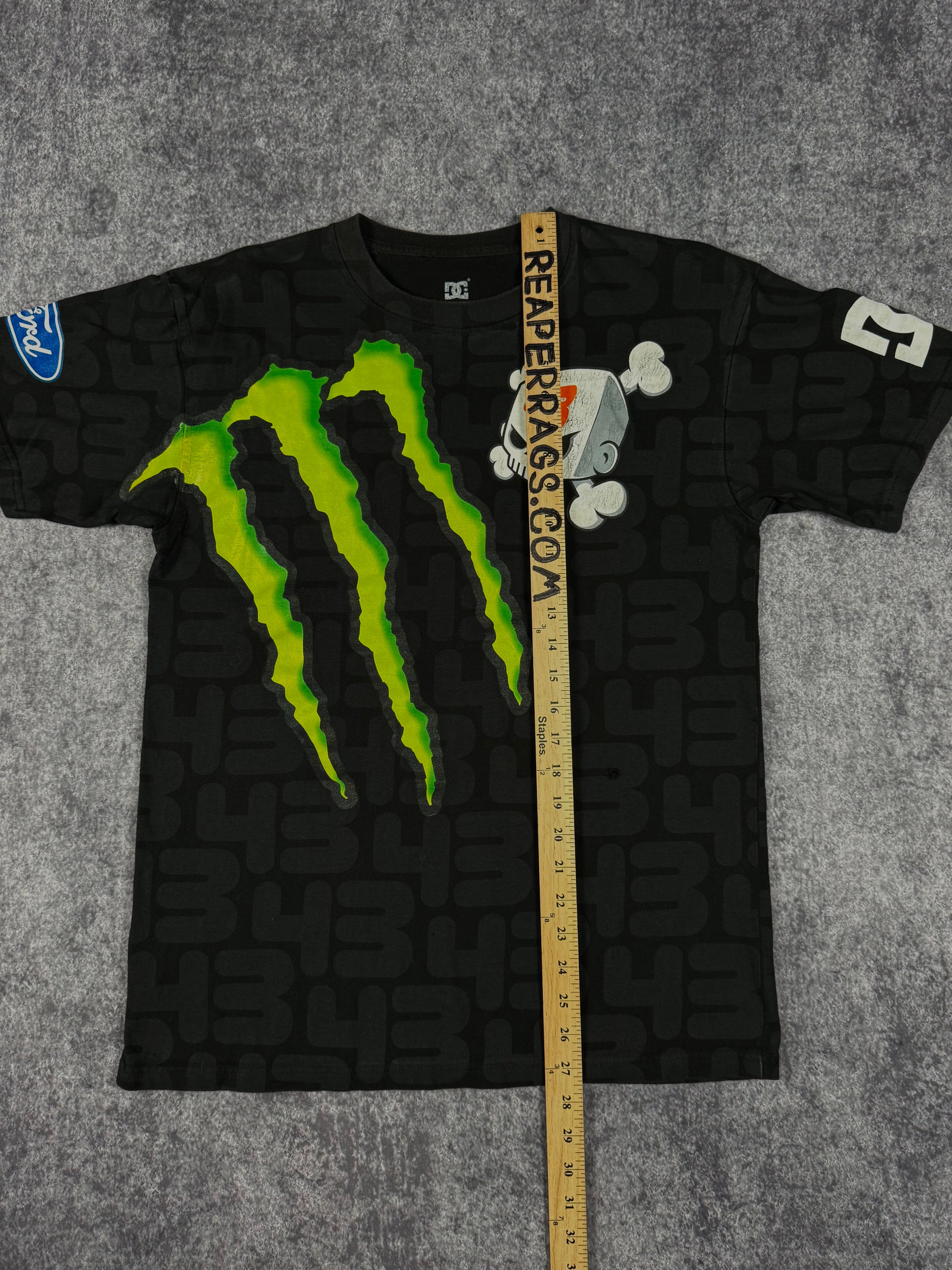 (rare) 2000s monster energy x dc shoes x ken block shirt (M)