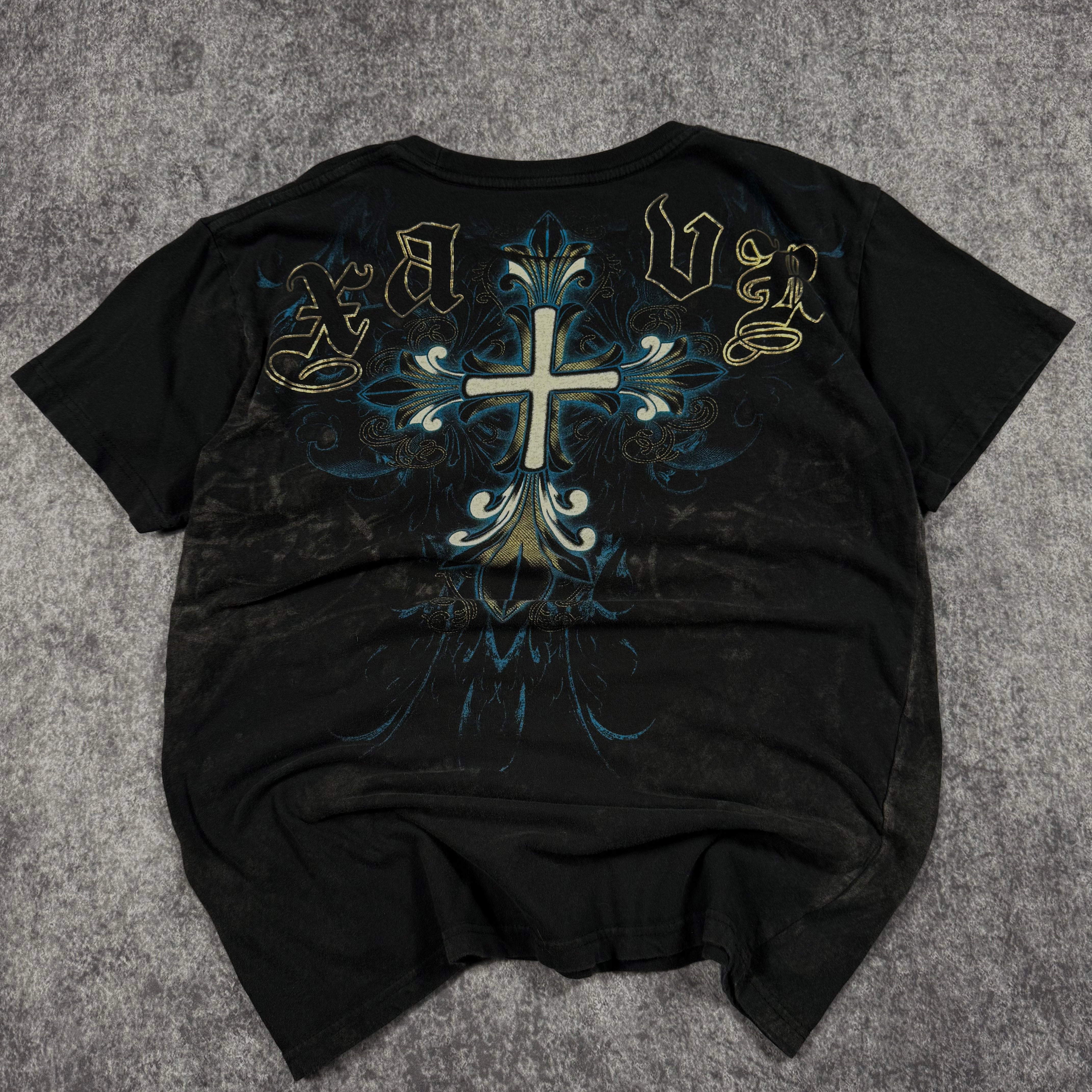 (rare) 2000s xzavier chrome shirt (M)