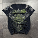 (rare) 2000s Xzavier Rhinestone Shirt (L)