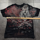 (rare) 2000s Black Rhinestone Shirt (XL)