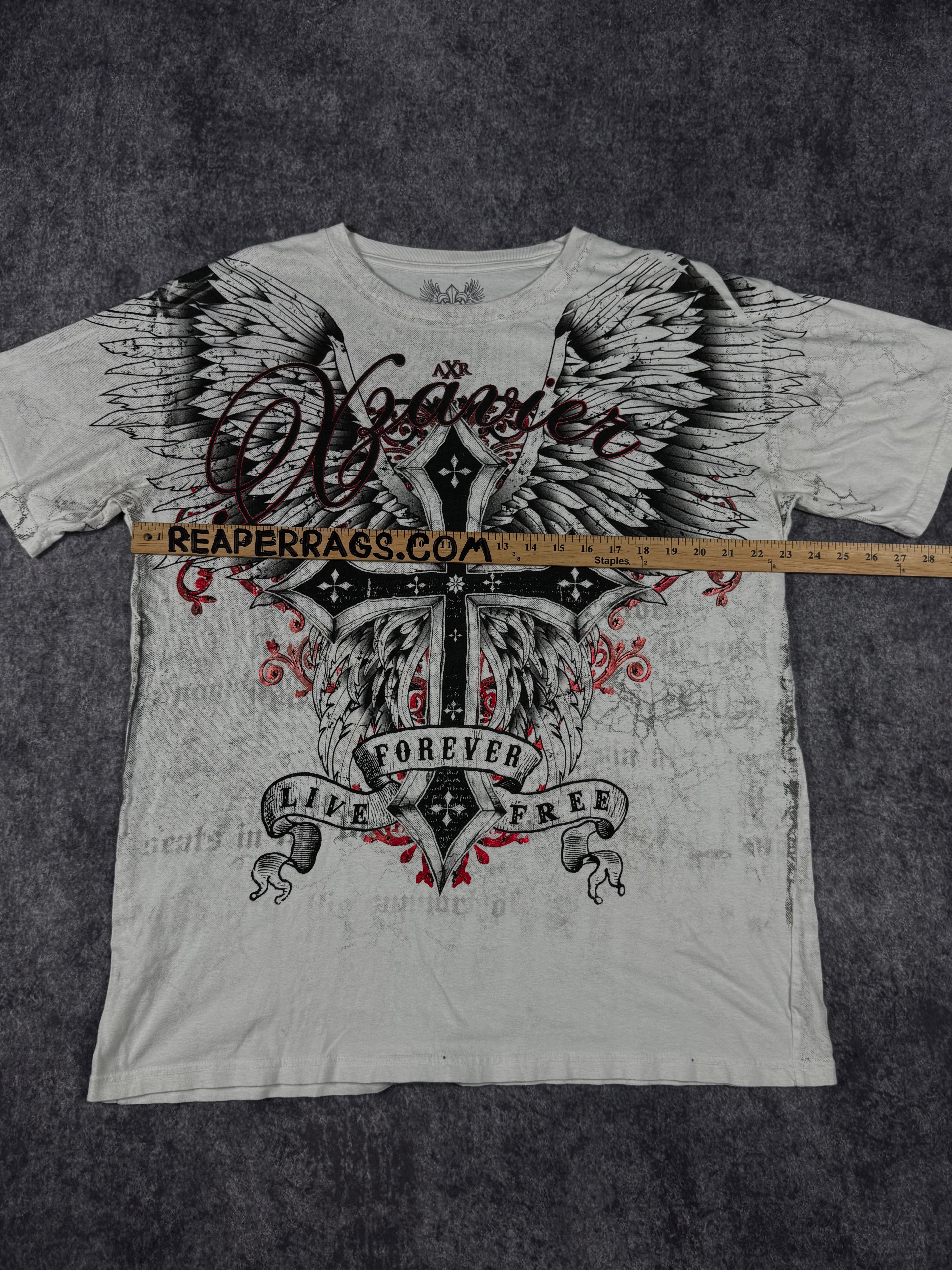 (rare) 2000s xzavier chrome shirt (XL)