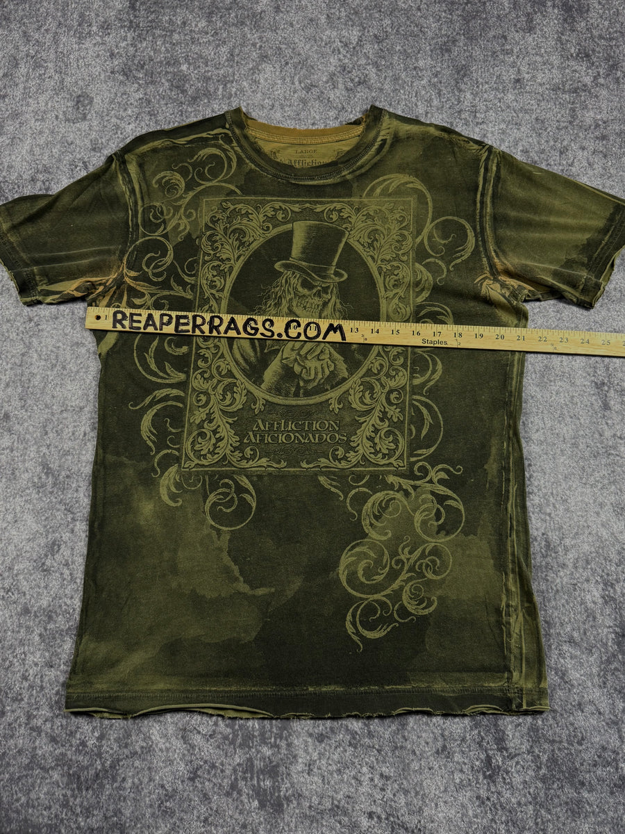 (rare) 2000s affliction x aficionados shirt (L)