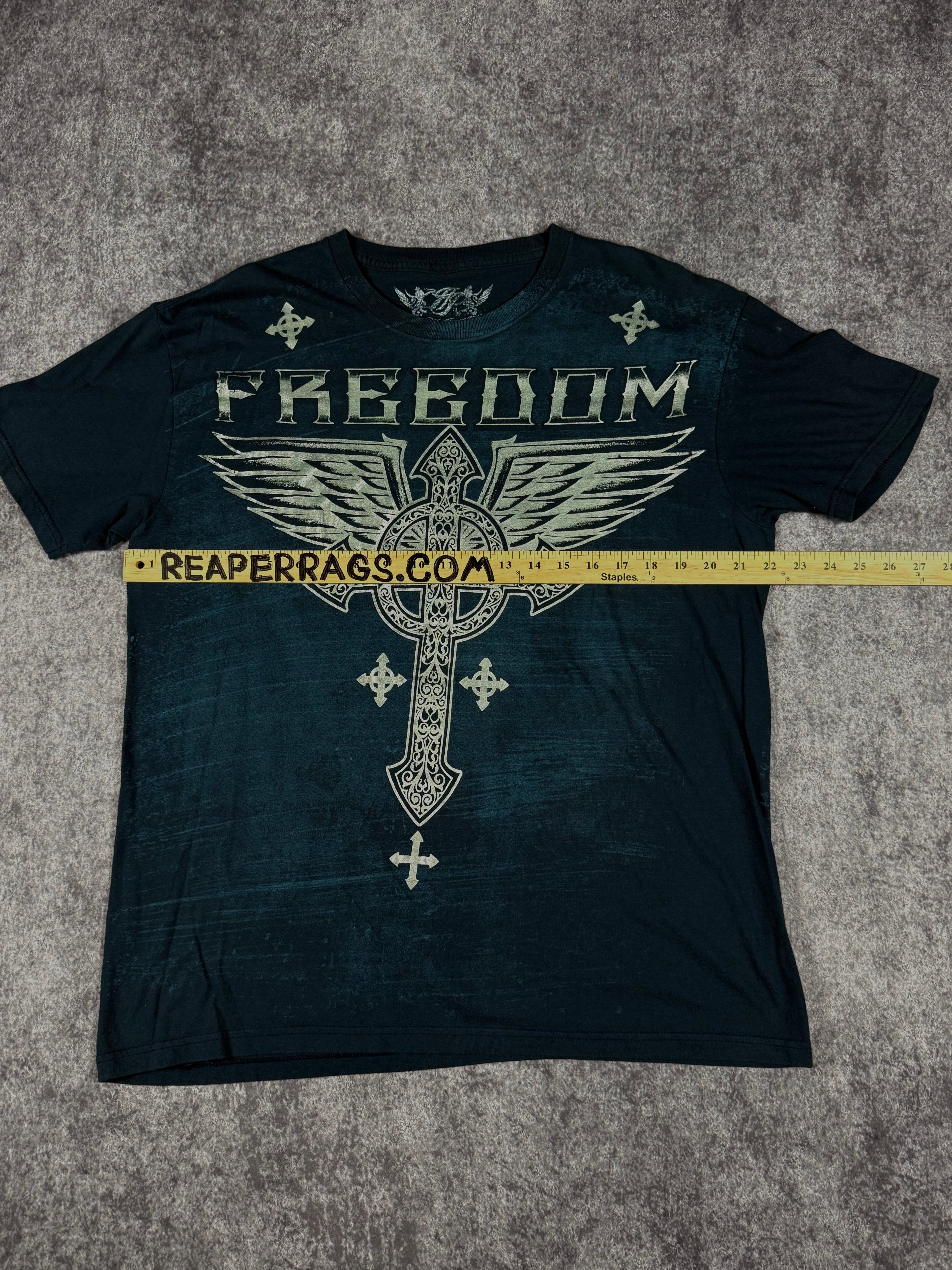 2000s winged chrome shirt (L)