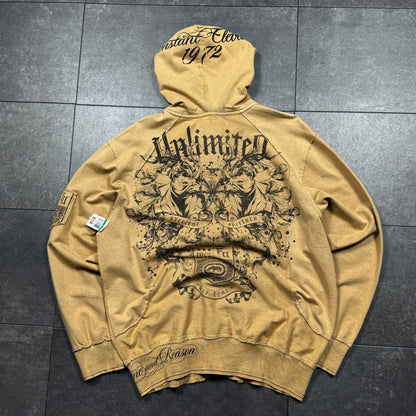 Cyber Y2K Jesse Pinkman Style Ecko Unltd. Zip-Up Hoodie (L)