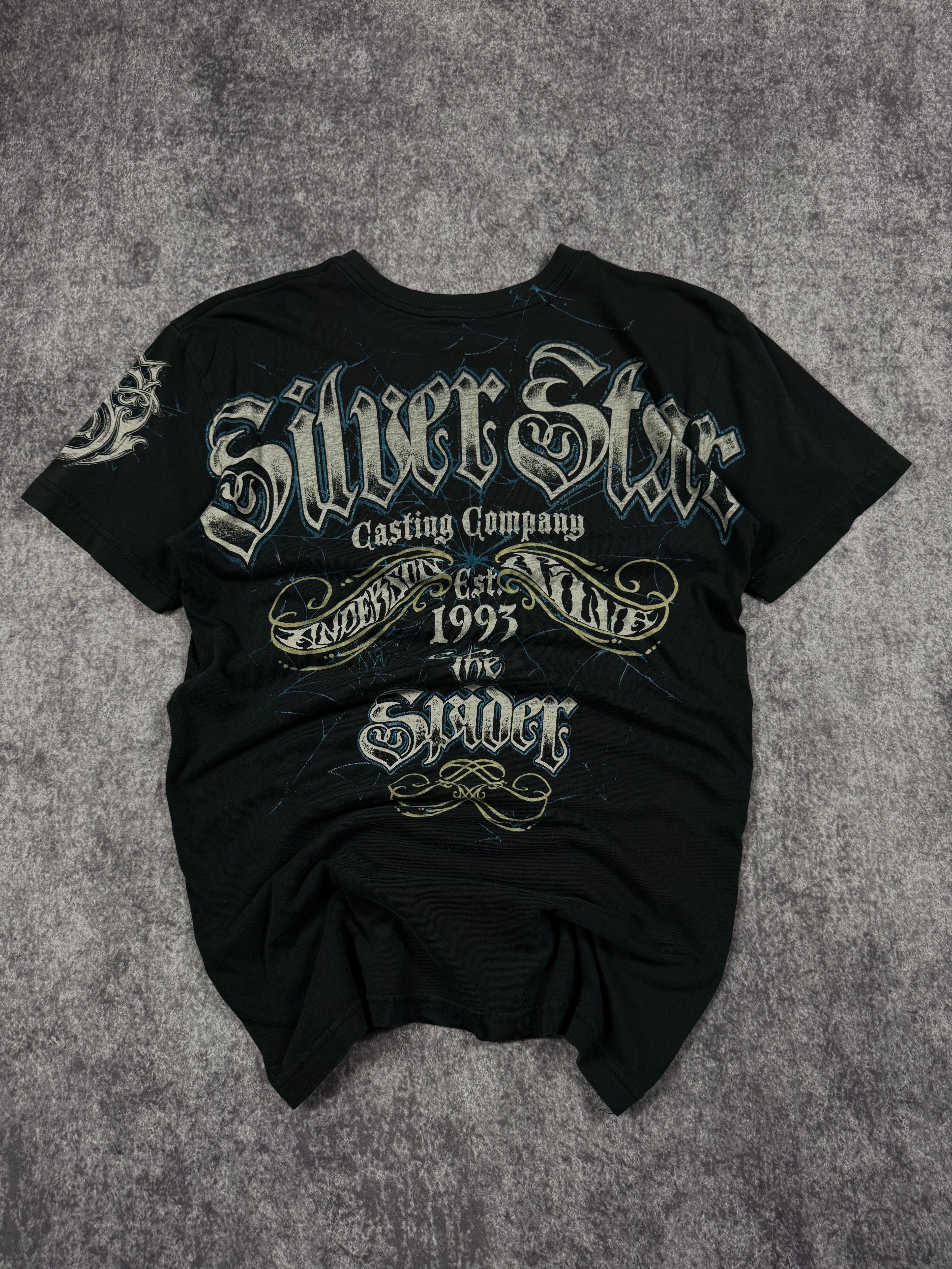 2000s silver star shirt (S)