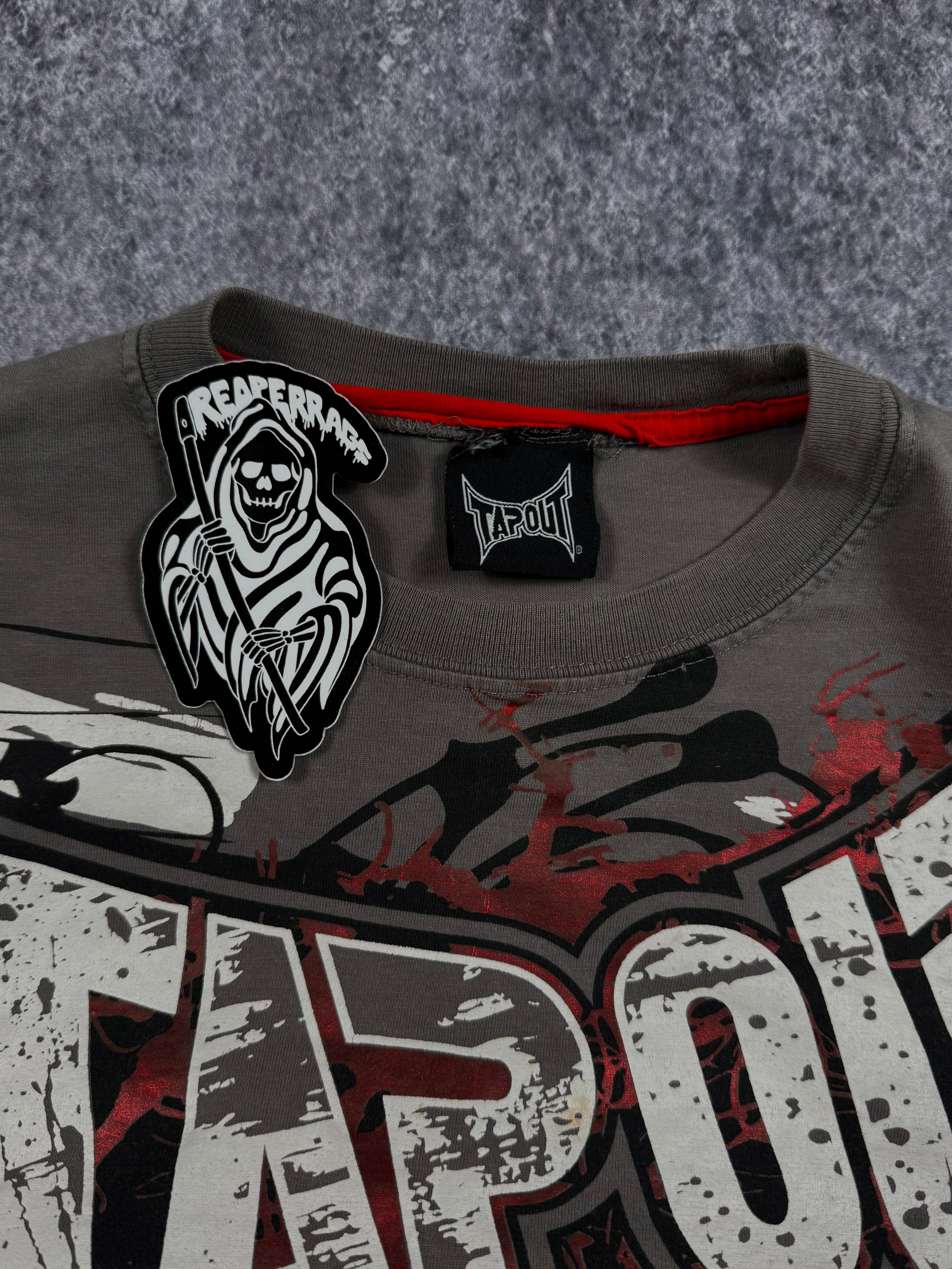 (rare) 2000s tapout chrome shirt (S)