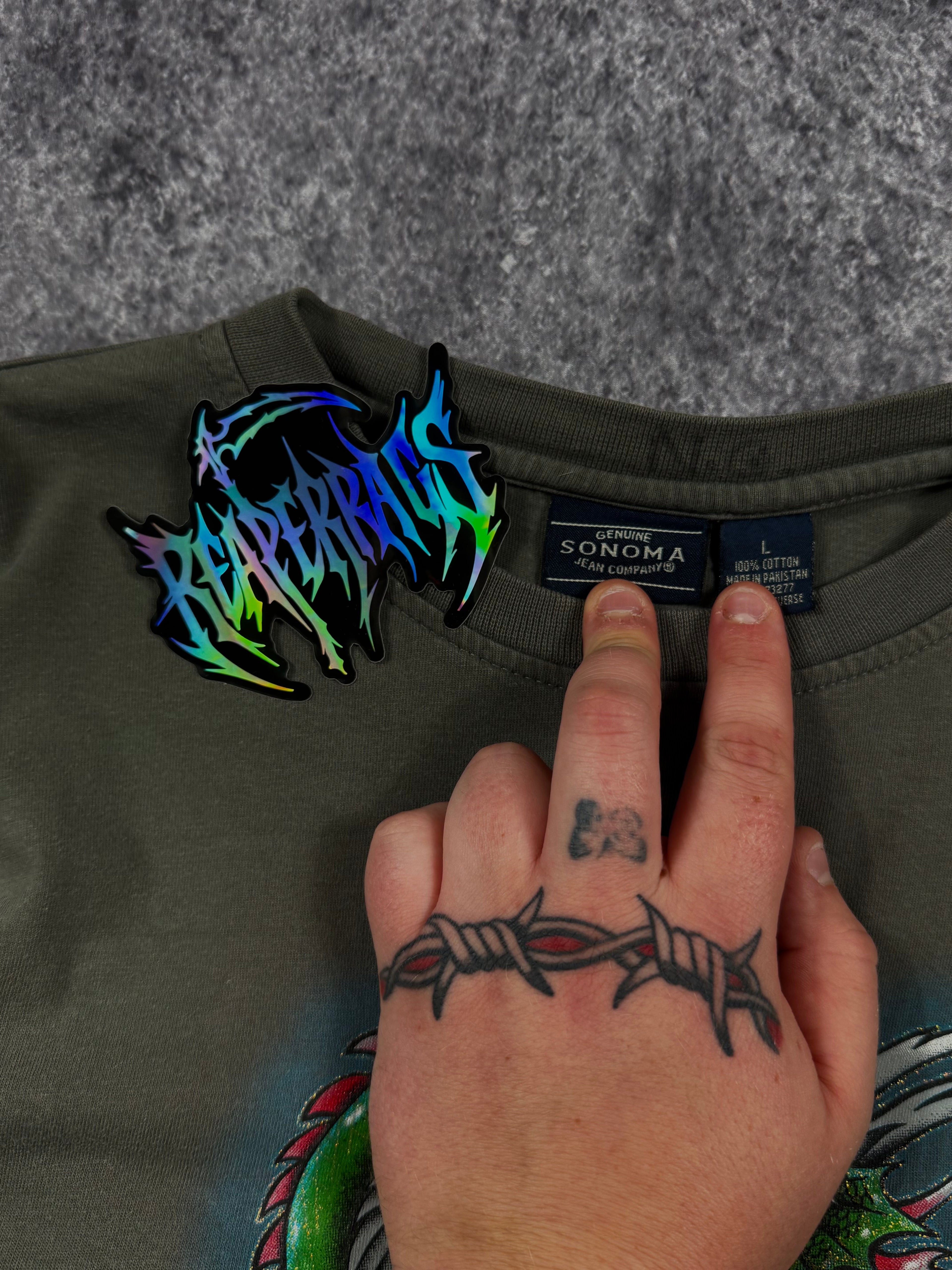2000s dragon tailwhip long sleeve shirt (S)