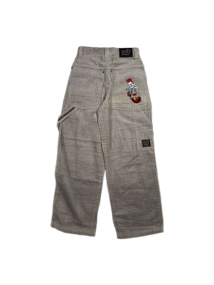 101°F Embroidered Baggy Corduroy Pants