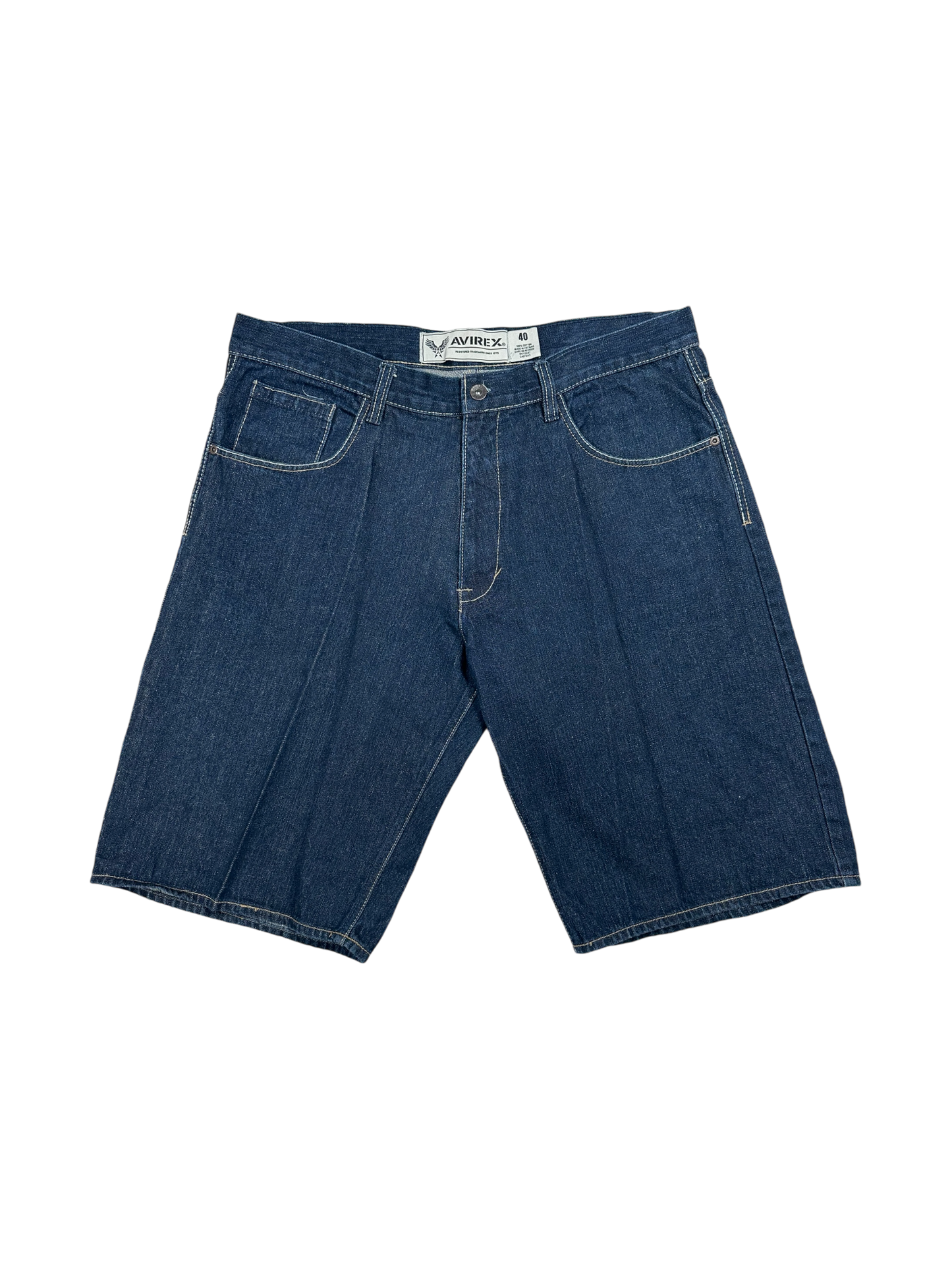 AVIREX Embroidered Jorts