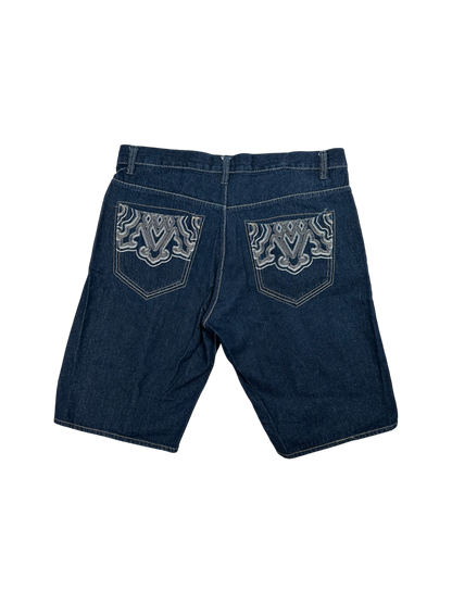 AVIREX Embroidered Jorts