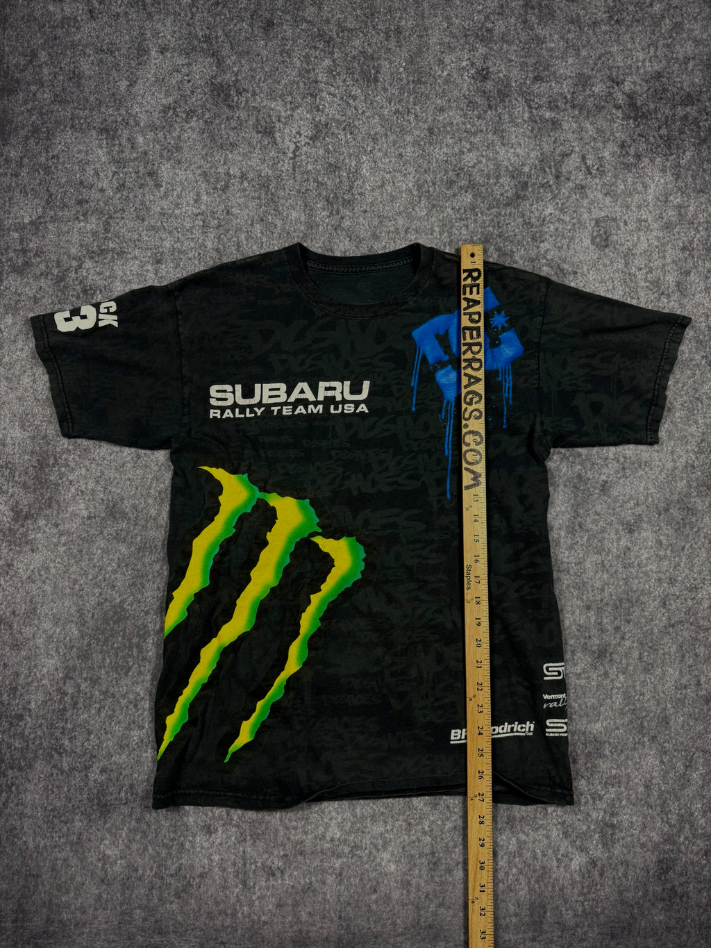 (GRAIL) 2000s MONSTER ENERGY x DC SHOES x SUBARU SHIRT (S)