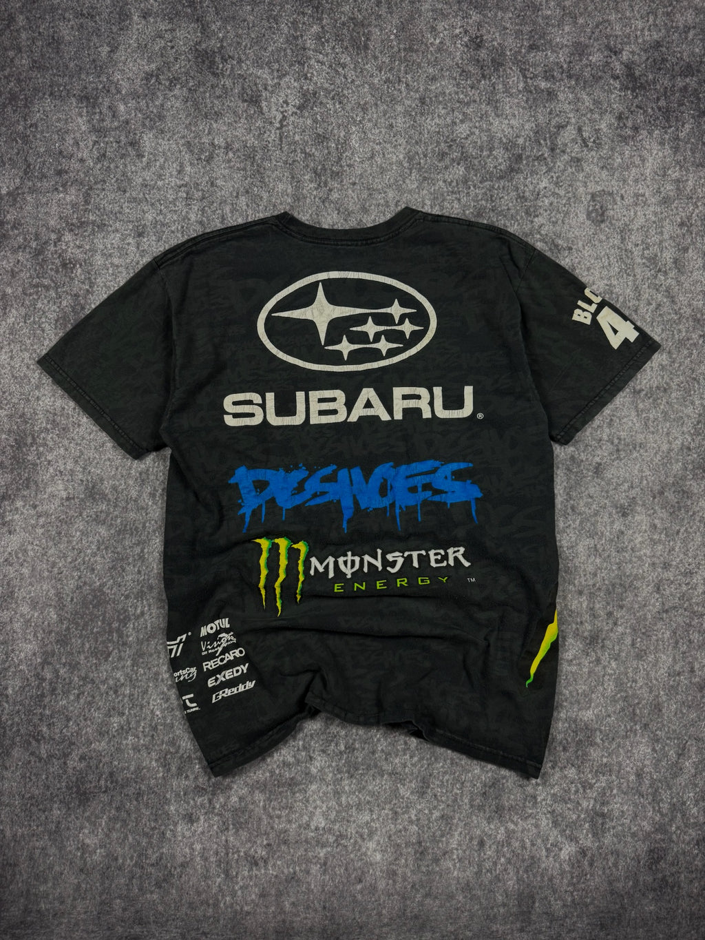 (GRAIL) 2000s MONSTER ENERGY x DC SHOES x SUBARU SHIRT (S)