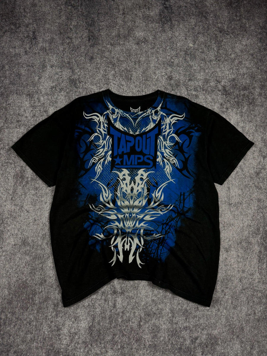 (GRAIL) 2000s CHROME TAPOUT SHIRT (L)