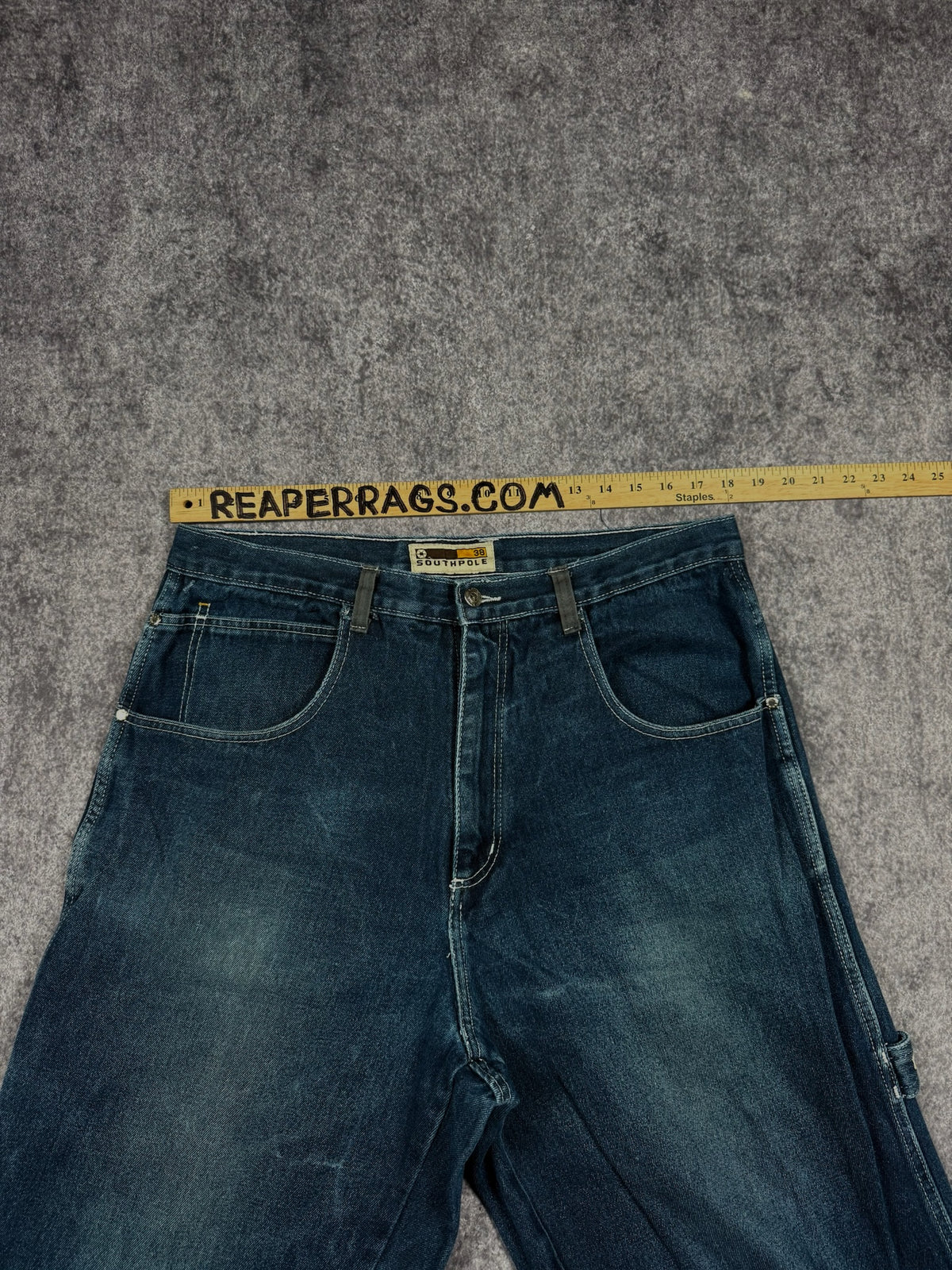 (GRAIL) 2000s SOUTHPOLE EMBROIDERED JEANS (36x31)