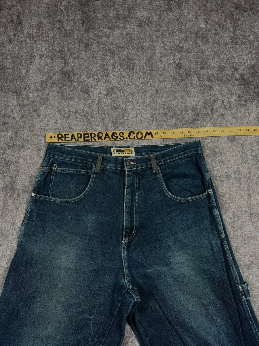 (GRAIL) 2000s SOUTHPOLE EMBROIDERED JEANS (36x31)