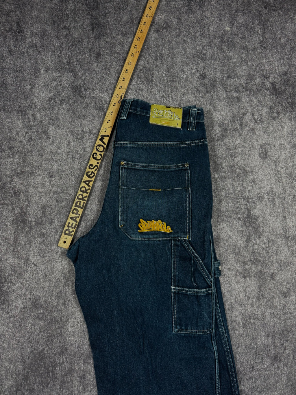 (GRAIL) 2000s SOUTHPOLE EMBROIDERED JEANS (36x31)