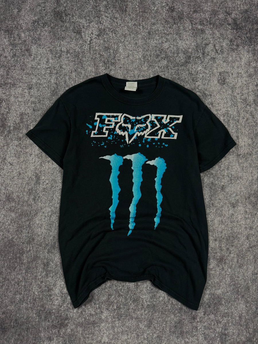 (RARE) 2000s MONSTER ENERGY x FOX RACING SHIRT (XS)
