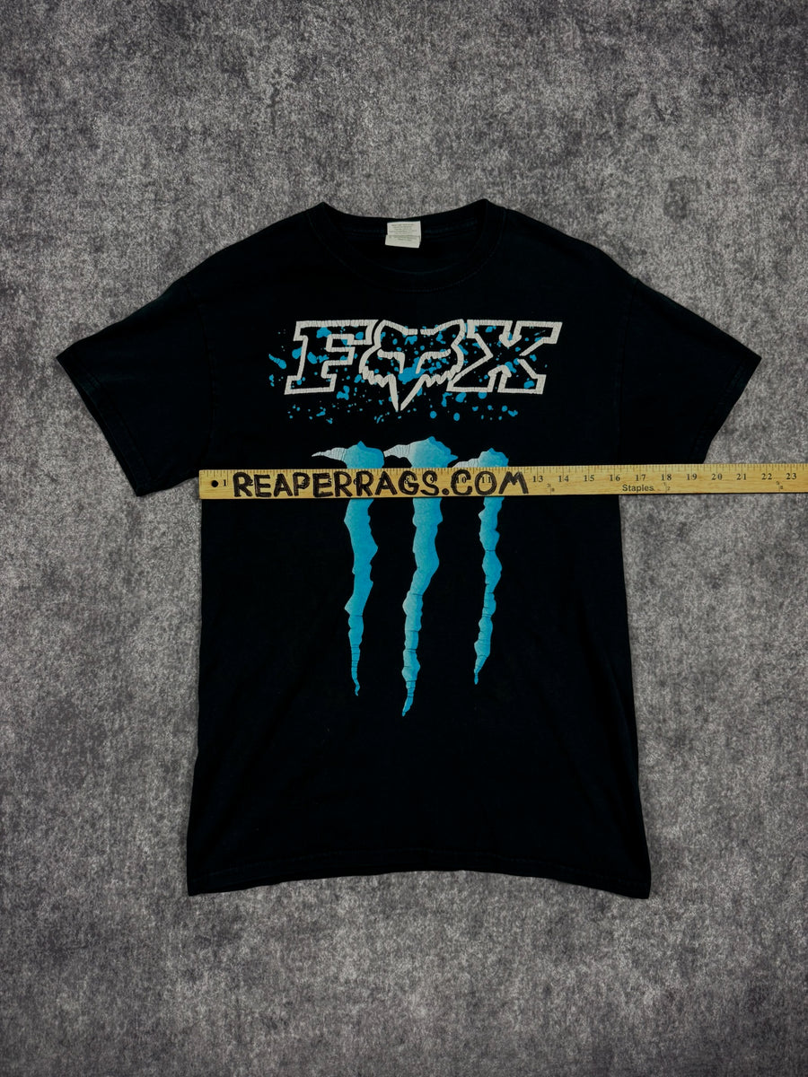 (RARE) 2000s MONSTER ENERGY x FOX RACING SHIRT (XS)