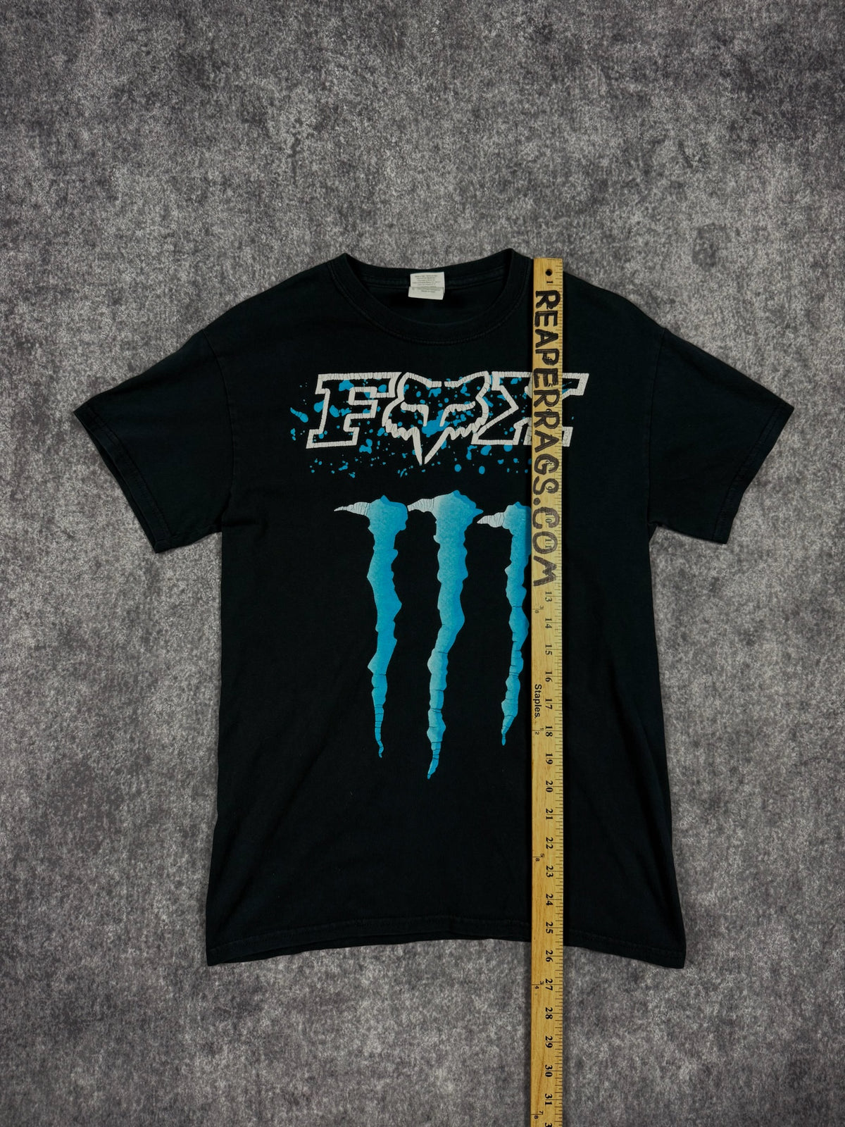 (RARE) 2000s MONSTER ENERGY x FOX RACING SHIRT (XS)