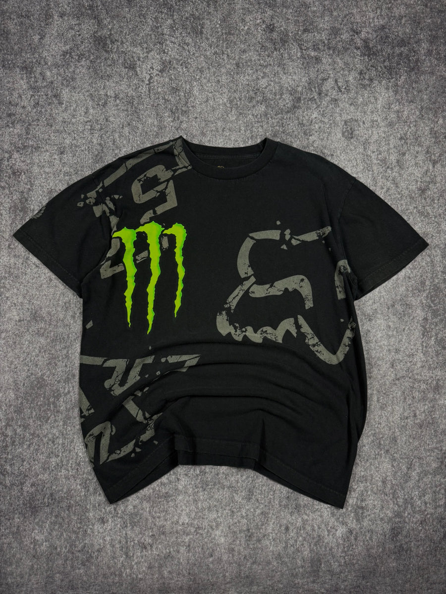 (GRAIL) 2000s MONSTER ENERGY x FOX RACING SHIRT (L)