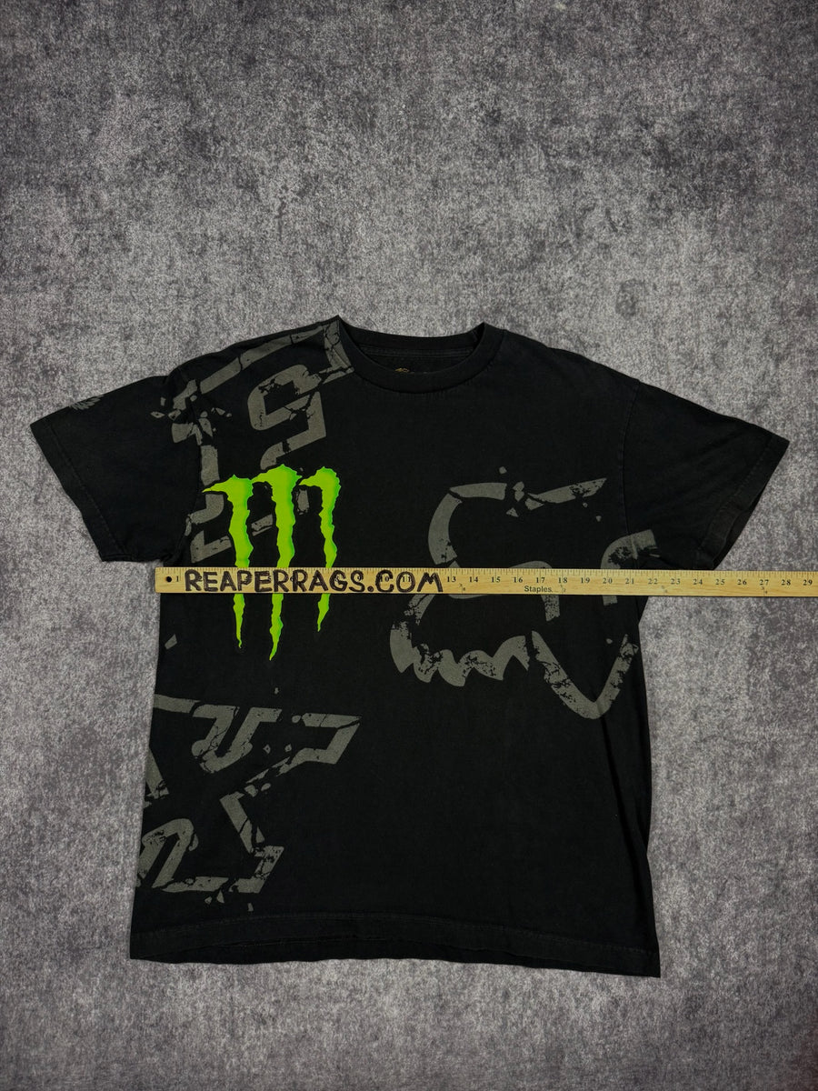 (GRAIL) 2000s MONSTER ENERGY x FOX RACING SHIRT (L)