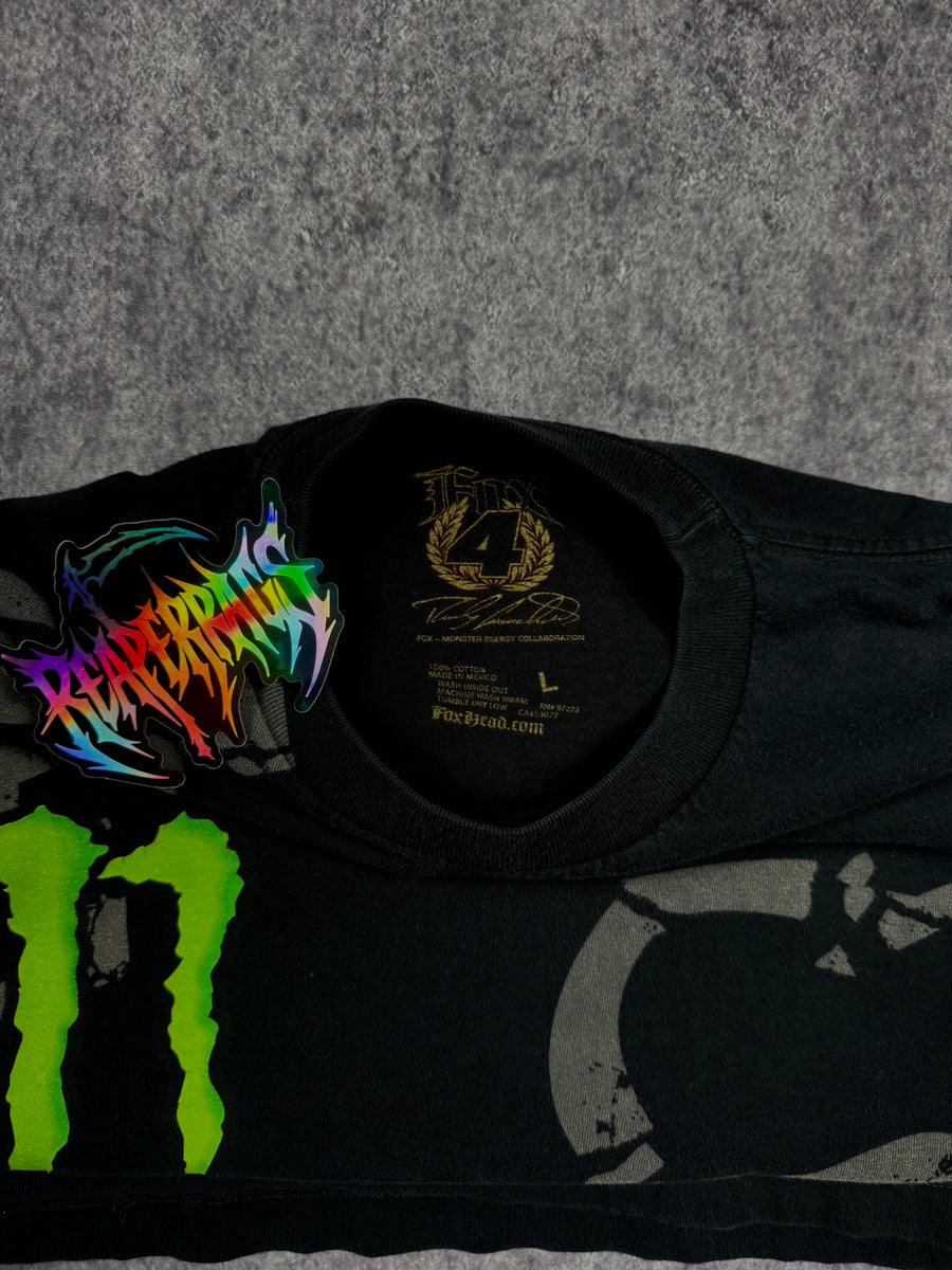 (GRAIL) 2000s MONSTER ENERGY x FOX RACING SHIRT (L)